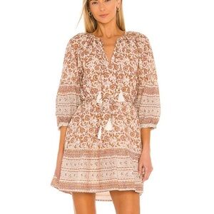 Cleobella Rosy Mini Dress in Tamil Block Print Size: M